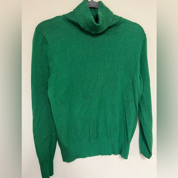 AMT Sweater Kelly green turtleneck sweater M - Picture 1 of 8